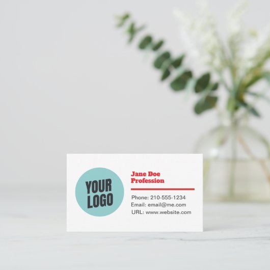 Customizable Modern Minimalistic Business Card 名刺 (スタンド正面)