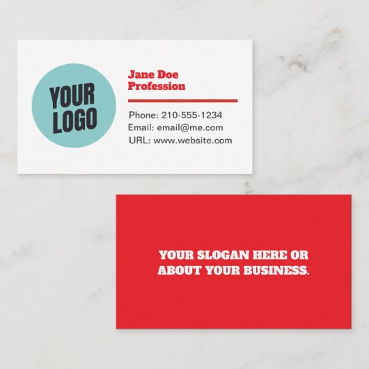 Customizable Modern Minimalistic Business Card 名刺 (正面/裏面)