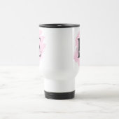 Customizable Monogram Travel Mug with Color Accent トラベルマグ (中央)