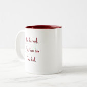 Customizable Motivational Quote Mug  ツートーンマグカップ (正面左)