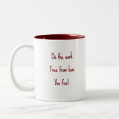 Customizable Motivational Quote Mug  ツートーンマグカップ (左)