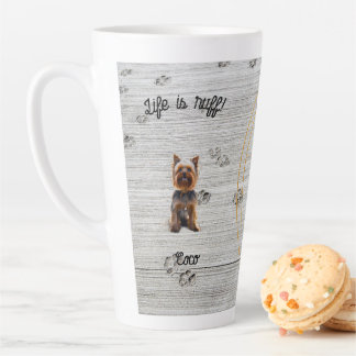 Customizable mug for dog lovers, gift for dog moms カフェラテマグ