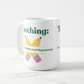 Customizable Mug for Teaching professionals コーヒーマグカップ (正面左)