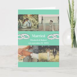 Customizable Multi Photo Wedding Family Gift  カード