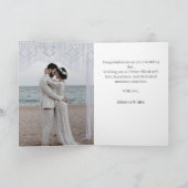 Customizable Multi Photo Wedding Family Gift  カード (内部)