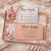 Customizable Nail Technician Business Card 名刺
