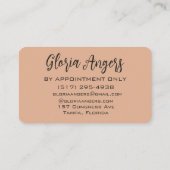 Customizable Nail Technician Business Card 名刺 (裏面)