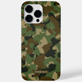 Customizable Name Camouflage Military Kaki Brown Case-Mate iPhone 14 Pro Maxケース