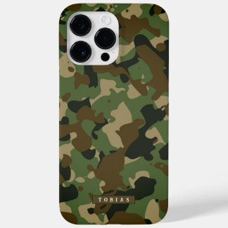 Customizable Name Camouflage Military Kaki Brown Case-Mate iPhone 14 Pro Maxケース