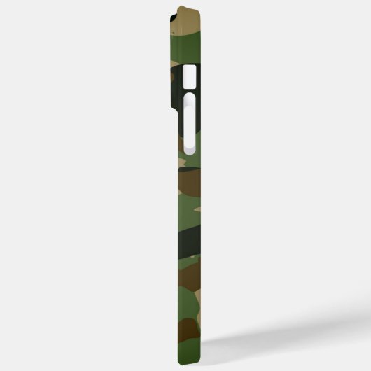 Customizable Name Camouflage Military Kaki Brown Case-Mate iPhoneケース (裏面 / 左)