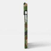 Customizable Name Camouflage Military Kaki Brown iPhoneケース (左側面)