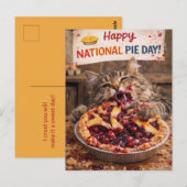 Customizable National Pie Day Postcard ポストカード (正面/裏面)