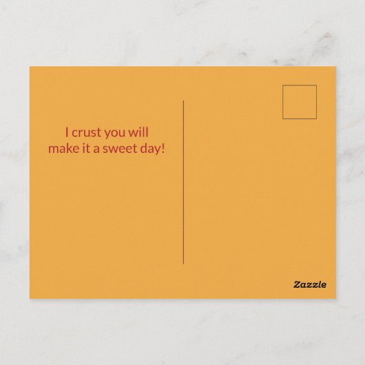 Customizable National Pie Day Postcard ポストカード (裏面)