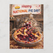 Customizable National Pie Day Postcard ポストカード (正面)