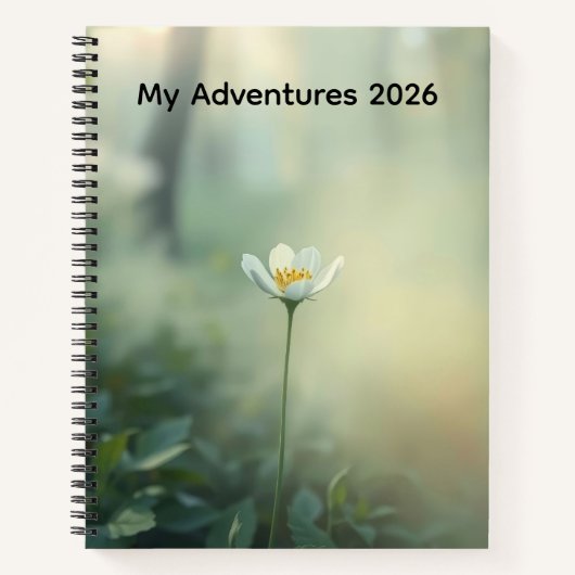 customizable Nature adventure journal ノートブック (正面)