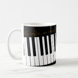 Customizable No Coffee No Concerto コーヒーマグカップ