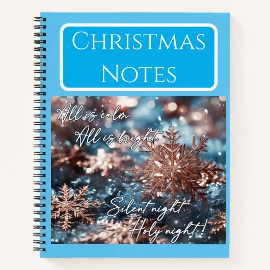 Customizable notebook, Christmas design, Christmas ノートブック (正面)
