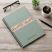Customizable notebook / Elegant notebook / Floral ノートブック