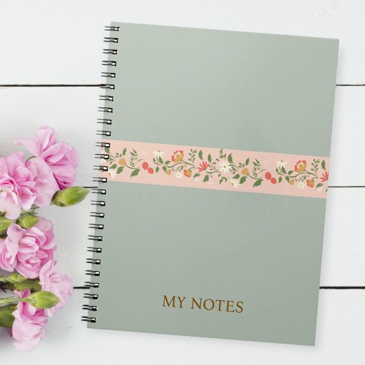 Customizable notebook / Elegant notebook / Floral ノートブック