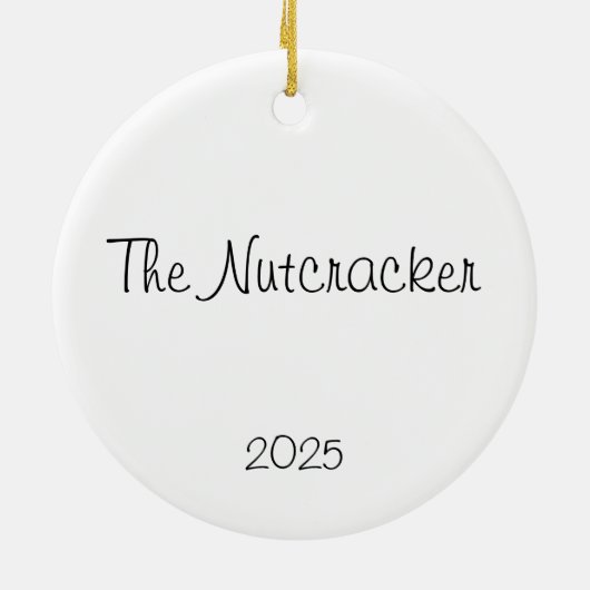 Customizable  Nutcracker Fritz Keepsake セラミックオーナメント (裏面)