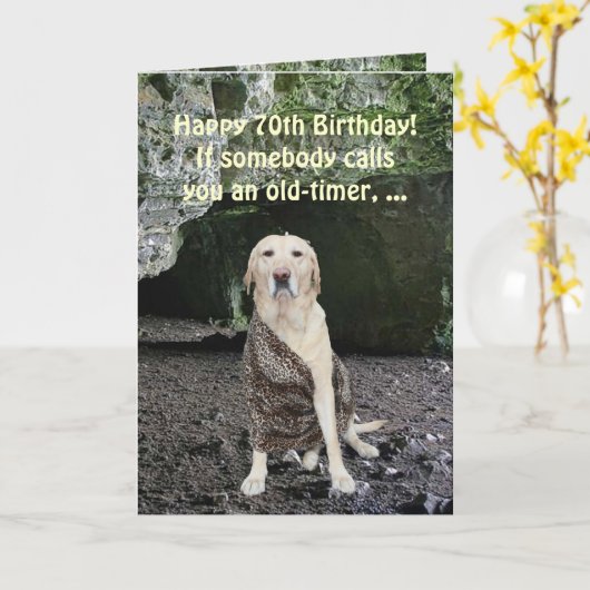 Customizable Old-timer カード (黄色い花)