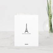 Customizable_Paris_Eiffelタワー カード (裏面)