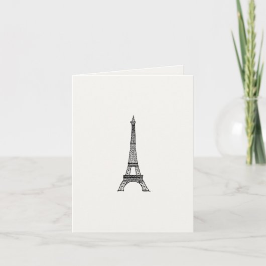 Customizable_Paris_Eiffelタワー カード (正面)