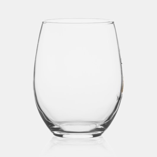 Customizable Paris Trip Chic Eiffel Tower ステムなしワイングラス (右)