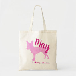 Customizable Pastel Chihuahua Tote Bag チワワ トートバッグ