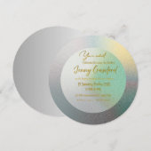 Customizable Pastel Gradient Round Wedding Brunch  招待状 (正面/裏面)
