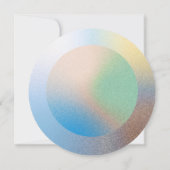 Customizable Pastel Gradient Round Wedding Brunch  招待状 (裏面)