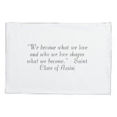 Customizable Patron Saint (St. Clare) 枕カバー (裏面)