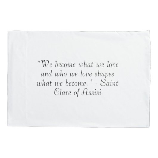 Customizable Patron Saint (St. Clare) 枕カバー (裏面)