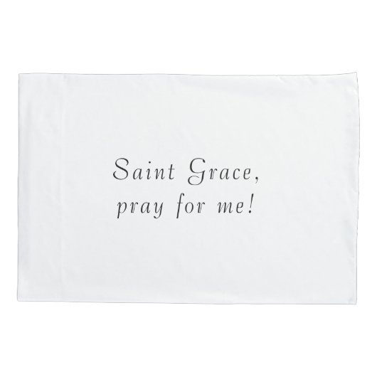 Customizable Patron Saint (St. Grace) 枕カバー (裏面)