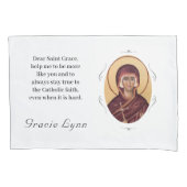 Customizable Patron Saint (St. Grace) 枕カバー (正面)