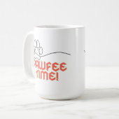 Customizable PawFee Time コーヒーマグカップ (正面左)