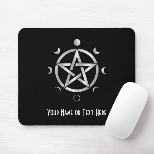 Customizable Pentacle Moon Phase Mouse Pad マウスパッド (マウス)