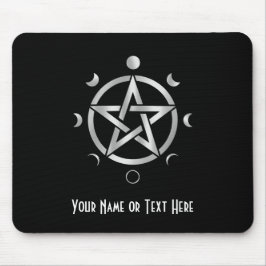 Customizable Pentacle Moon Phase Mouse Pad マウスパッド