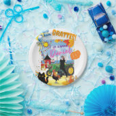 Customizable Personalisated  Birthday Design  ペーパープレート (パーティー)