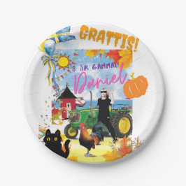 Customizable Personalisated  Birthday Design  ペーパープレート