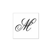 Customizable Personalized Stylish Monogram ラバースタンプ (インプリント)