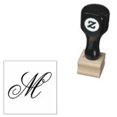 Customizable Personalized Stylish Monogram ラバースタンプ (押印)