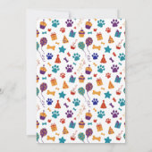 Customizable Pet Birthday Party Invitation 招待状 (裏面)