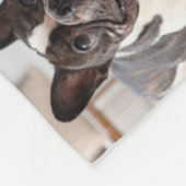 Customizable Pet Dog Memorial Photo Keepsake フリースブランケット (角)
