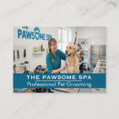 Customizable Pet Groomer Business Card 名刺 (正面)