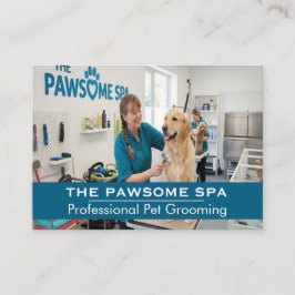 Customizable Pet Groomer Business Card 名刺