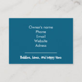 Customizable Pet Groomer Business Card 名刺 (裏面)