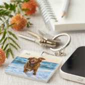 Customizable Pet Photo Gift Pet Parents Dog Moms  キーホルダー (正面右)