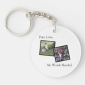 Customizable Pet Photo Keychain キーホルダー (正面)
