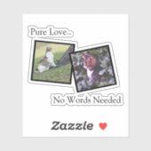 Customizable Pet Photo vinyl Sticker シール (シート)